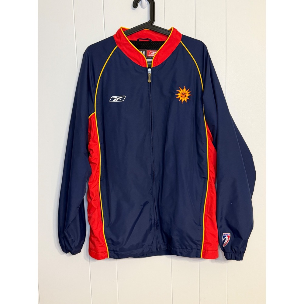 Vintage 2003 Connecticut Sun WNBA Team Issued Warmup Jacket Reebok Medium Tall